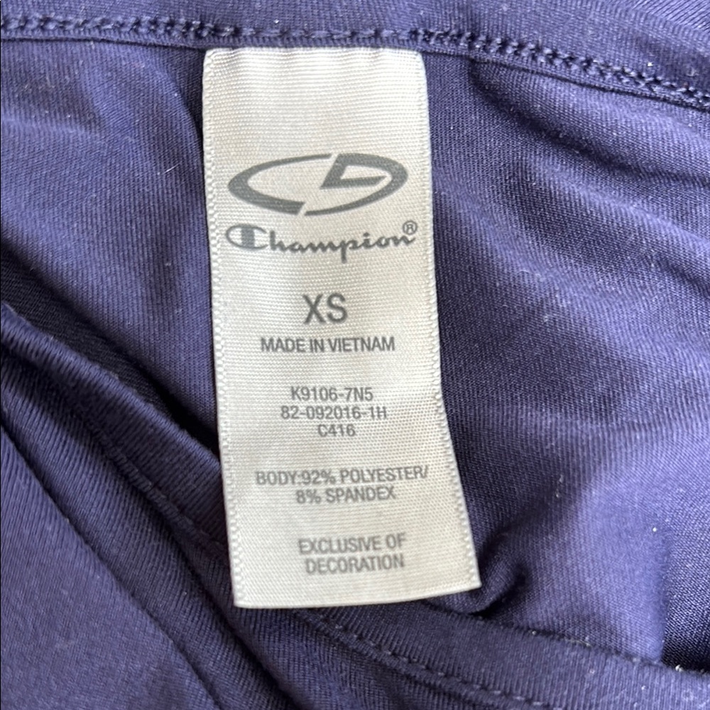 Athletic Navy Blue Long Sleeve Top, C9, XS - Picture 4 of 6